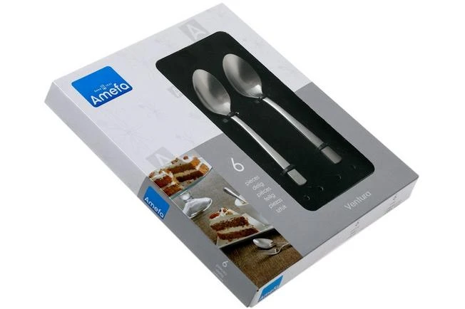 Amefa Ventura 1924 Six Coffee Spoons 6 Amefa Ventura 1924 Six Coffee Spoons - Image 4