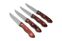 Amefa Hercule XXL 4917 Red Pakka Wood Steak Knives 4 Pieces