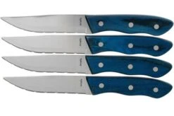 Amefa Hercule XL 4917 Blue Pakka Wood, Four Steak Knives