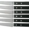 Amefa Pizza 7000 Six Steak Knives, Black 1 Amefa Pizza 7000 Six Steak Knives, Black -Kitchen Knife Store AM700000BC10BR6 01 amefa