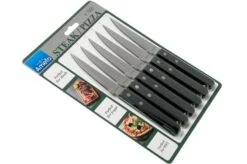 Amefa Pizza 7000 Six Steak Knives, Black -Kitchen Knife Store AM700000BC10BR6 06 amefa