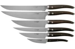 Laguiole En Aubrac Gourmet COL99CUIGOEBIB 6-piece Knife Set Ebony Wood With Knife Block -Kitchen Knife Store AUCOL99CUIGOEBIB 04 laguiole en aubrac