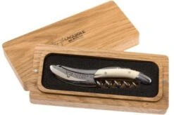 Laguiole En Aubrac Sommelier Knife Shiny Bone White LSI1 -Kitchen Knife Store AUSOM99OSI LSI1 05 laguiole en aubrac ausom99osi lsi1 05