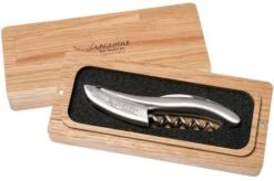 Laguiole En Aubrac Waiters Corkscrew Matte Stainless Steel, SOP99IMI -Kitchen Knife Store AUSOP99IMI 05 laguiole en aubrac ausop99imi 05