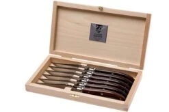 Claude Dozorme Laguiole 6-piece Steak Knife Set, Rosewood