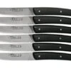 Claude Dozorme Le Thiers Steak Knife Set 6-piece, Matted Black -Kitchen Knife Store CD2 90 001 90M 01 claude dozorme