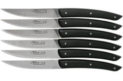 Claude Dozorme Le Thiers Steak Knife Set 6-piece, Matted Black