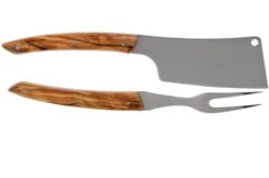 Claude Dozorme Cheese Knife Set Hard Cheese, Olive Wood -Kitchen Knife Store CD2 90 024 89 03 claude dozorme v202003