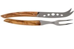 Claude Dozorme Cheese Knife Set Soft Cheese, Olive Wood -Kitchen Knife Store CD2 90 030 89 03 claude dozorme v202003
