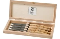 Claude Dozorme Le Thiers Steak Knife Set 4-piece, Birch Wood Red -Kitchen Knife Store CD2 90 079 66R 06 claude dozorme