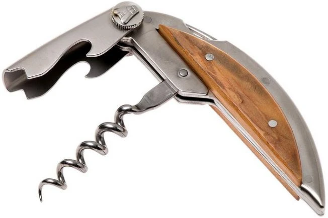 Claude Dozorme Haute Cuisine Corkscrew, Olive Wood 4 Claude Dozorme Haute Cuisine Corkscrew, Olive Wood - Image 2