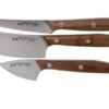 Due Cigni 1896, 2C1018NO 3-piece Cheese Knife Set, Walnut Wood -Kitchen Knife Store DG2C1018NO 01 due signi 1896