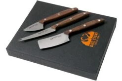Due Cigni 1896, 2C1018NO 3-piece Cheese Knife Set, Walnut Wood -Kitchen Knife Store DG2C1018NO 04 due signi 1896