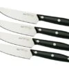 Due Cigni 1896 America 2C1019SET4, 4-piece Steak Knife Set, Black -Kitchen Knife Store DG2C1019SET4 01 duecigni
