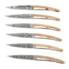 Deejo Grand Siecle 6AB000106 Olive Wood, 6-piece Steak Knife Set -Kitchen Knife Store DJ6AB000106 01 deejo