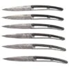 Deejo Japanese 6FB000105 Ebony Wood, 6-piece Steak Knife Set -Kitchen Knife Store DJ6FB000105 01 deejo
