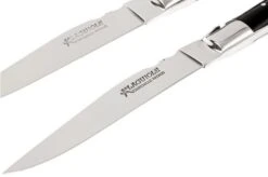2-pc Black Horn Tip Fontenille Pataud Steak Knives -Kitchen Knife Store FPLTC2PCN 10 fontenille pataud fpltc2pcn steakmessenset buffel d10