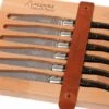 6-pc Black Horn Tip Fontenille Pataud Steak Knives -Kitchen Knife Store FPLTC6PCN 01 fontenille pataud steakmessenset buffelhoorn fpltc6pcn d1