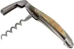 Forge De Laguiole SOM1CASAT, Sommelier Knife Matted, Aubrac-cow Horn -Kitchen Knife Store LASOM1CASAT 02 forge de laguiole kelnersmes lasom1casat 02
