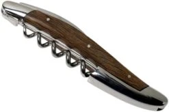 Forge De Laguiole SOM1CHFEBRI, Polished Sommelier Knife, Fossiled Oak