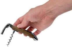 Forge De Laguiole SOM1CHFEBRI, Polished Sommelier Knife, Fossiled Oak -Kitchen Knife Store LASOM1CHFEBRI 05 forge de laguiole v201907