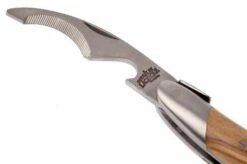 Forge De Laguiole Wine Opener, Olive Wood -Kitchen Knife Store LASOMOL 04 forge de laguiole kelnermes lasomol d4