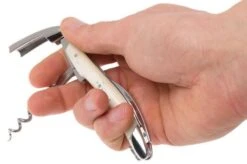 Forge De Laguiole SOMX1OS Waiter's Corkscrew, Polished, White Bone -Kitchen Knife Store LASOMX1OS 06 forge de laguiole lasomx1os 06