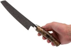 Nesmuk EXCLUSIVE C90 Chef's Knife 18 Cm, Karelian Birch Burl, EDC90BM180 -Kitchen Knife Store NEEDC90BM180 07 nesmuk exclusive needc90bm180 07