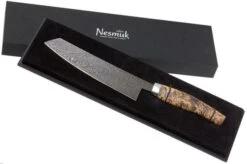 Nesmuk EXCLUSIVE C90 Chef's Knife 18 Cm, Karelian Birch Burl, EDC90BM180 -Kitchen Knife Store NEEDC90BM180 08 nesmuk exclusive needc90bm180 08