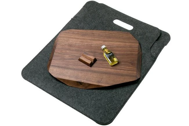 Noyer Cutting Board Walnut Wood, 37x32 Cm 6 Noyer Cutting Board Walnut Wood, 37x32 Cm - Image 4