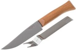 Opinel Cheese Set, Cheese Knife And Fork Stainless Steel, 001834 -Kitchen Knife Store OP001834 02 opinel op001834 02