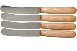 Robert Herder Buckels Stainless Steel Set Of 4 Breakfast Knives, Cherry Wood