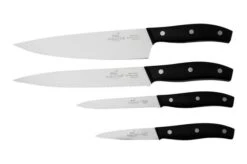 Lion Sabatier Mon Bloc II 662580 4-piece Kitchen Knife Set, Black -Kitchen Knife Store SA662580 04 lionsabatier