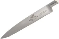 Lion Sabatier Edonist Perle Serrated Utility Knife 12 Cm, White, 807381 -Kitchen Knife Store SA807381 03 lion sabatier edonist perie sa807381 03