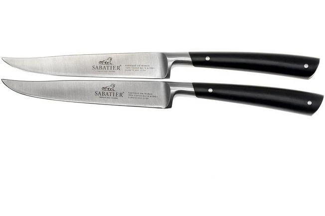 Lion Sabatier Edonist Steak Knife Set 2-pcs, Black, 808280 3 Lion Sabatier Edonist Steak Knife Set 2-pcs, Black, 808280
