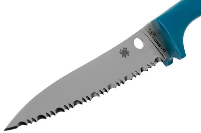 Spyderco Counter Puppy Serrated Tomato Knife Blue, K20SBL 5 Spyderco Counter Puppy Serrated Tomato Knife Blue, K20SBL - Image 3