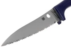 Spyderco Counter Puppy Serrated Tomato Knife Purple, K20SPR -Kitchen Knife Store SPK20SPR 03 spyderco