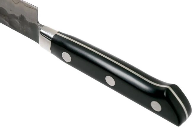 Tojiro DP 3-layer Hammered Blade Utility Knife 13 Cm, F-1101 6 Tojiro DP 3-layer Hammered Blade Utility Knife 13 Cm, F-1101 - Image 4