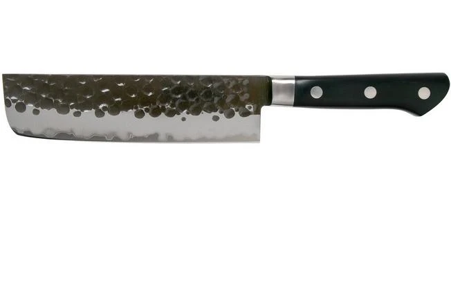 Tojiro DP 3-layer Hammered Blade Nakiri 16.5 Cm, F-1103 3 Tojiro DP 3-layer Hammered Blade Nakiri 16.5 Cm, F-1103