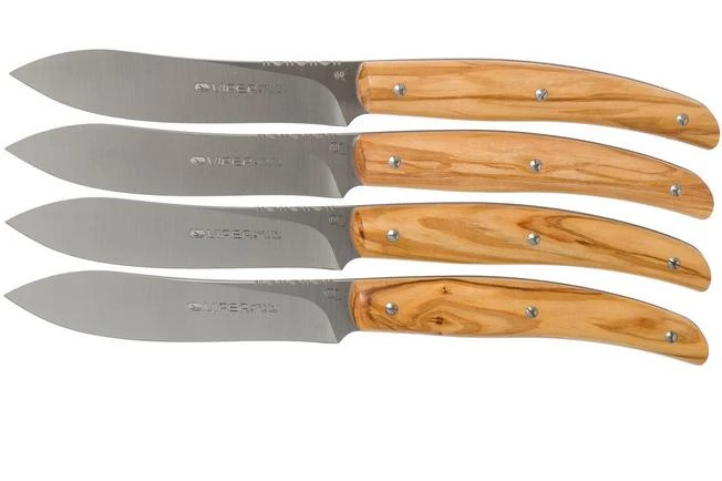 Viper Costata Steak Knife Set Olive Wood 4-piece, VT7502-04UL 3 Viper Costata Steak Knife Set Olive Wood 4-piece, VT7502-04UL