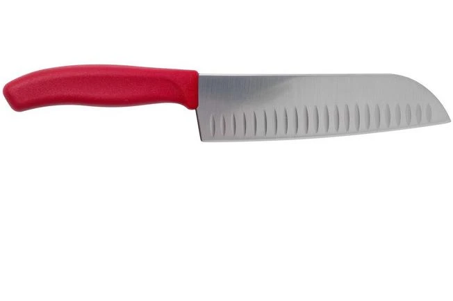 Victorinox SwissClassic 6.8521.17G Santoku With Dimples 17 Cm, Red 4 Victorinox SwissClassic 6.8521.17G Santoku With Dimples 17 Cm, Red - Image 2
